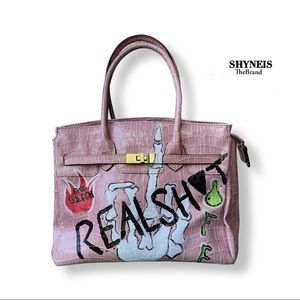 Custom art Pink purse